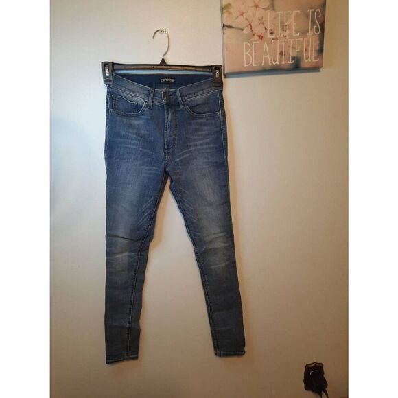 Express Denim - Express Size 2 Denim Perfect Legging Jean High Rise Jegging Jeans
